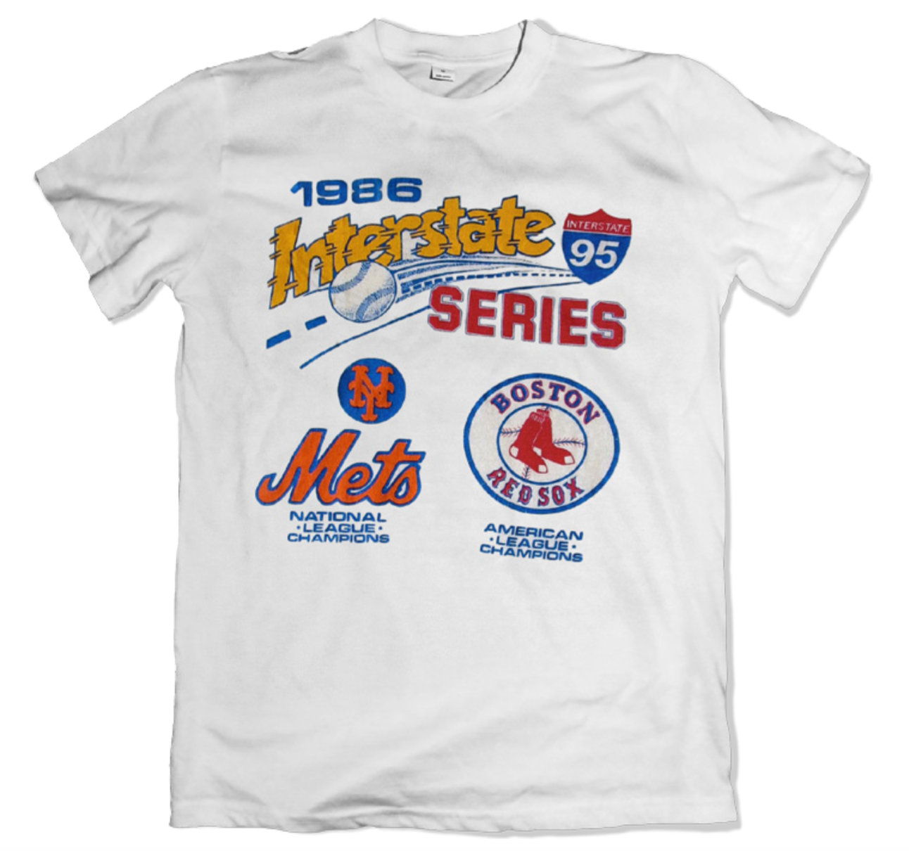 Vintage '86 RED SOX vs METS MLB World Series Touch Of Gold T-Shirt XL – XL3  VINTAGE CLOTHING