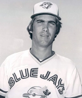 Doug Ault of the Toronto Blue Jays bats during an Major League