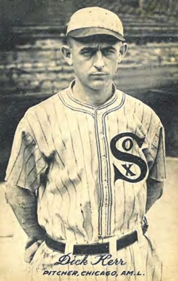 This photo shows the outfield crew for the 1917 Chicago White Sox