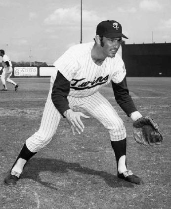 Minnesota Twins infielder Rod Carew shown in on deck circle June