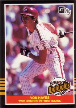  1991 Upper Deck #368 Von Hayes NM-MT Philadelphia Phillies  Baseball Philadelphia Phillies : Collectibles & Fine Art