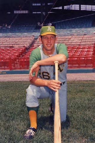 Joe DiMaggio as Oakland A's coach