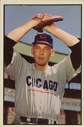  1954 Bowman # 77 Bob Rush Chicago Cubs (Baseball Card