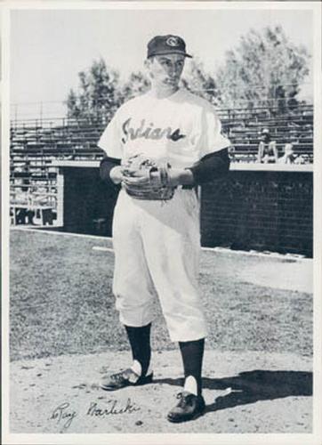 1957 Cleveland Indians' Bobby Avila throwing to first vs NY Giants