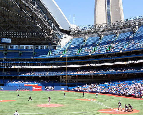 Panelling we did for the new Toronto Blue Jays Store at the Rogers Centre.