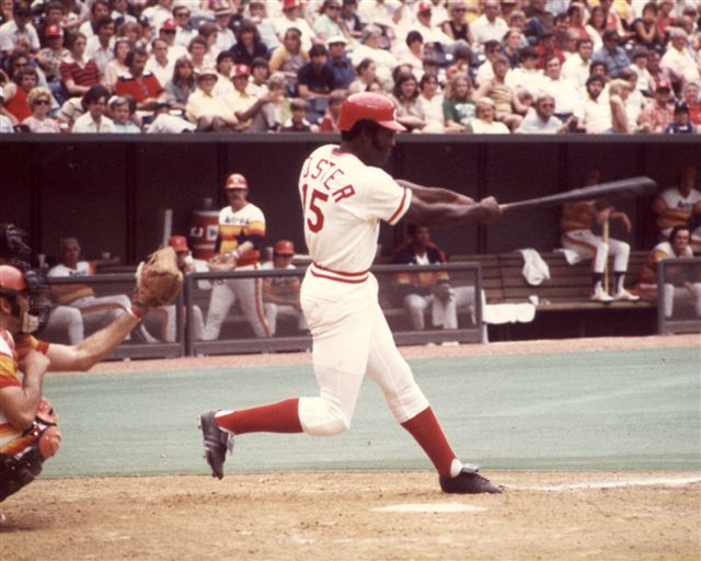 Former major league players George Foster, left, Dave Kingman