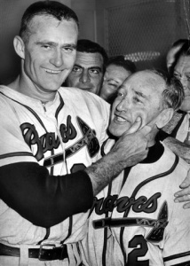Lew Burdette and Fred Haney Lew Burdette and Fred Haney