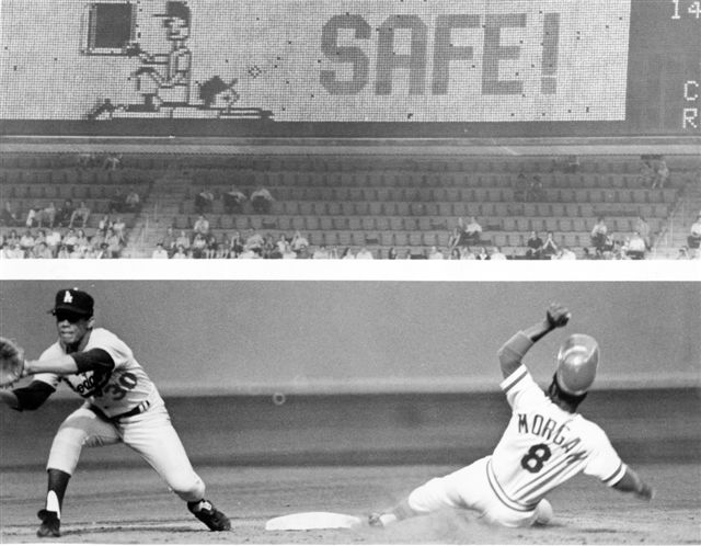 Joe Morgan former Major League Baseball second baseman who played for the  Houston Astros, Cincinnati Reds, San Francisco Giants, Philadelphia  Phillies, and Oakland Athletics from 1963 to 1984. during an MLB baseball