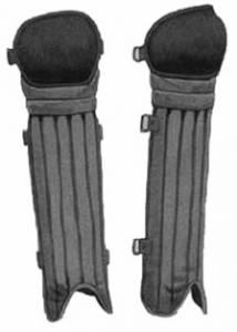 Cane shin guards, 1906 Cane shin guards, 1906