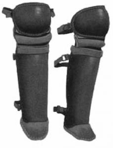 Fiberboard shin guards, 1930s
