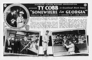 Ty Cobb movie advertisement Ty Cobb movie advertisement