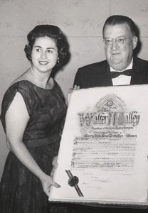 Rosalind Wyman and Walter O'Malley Rosalind Wyman and Walter O'Malley