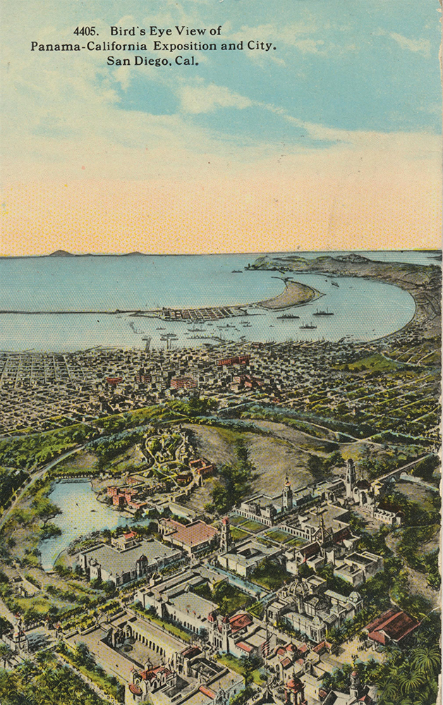 1914 San Diego Bay postcard