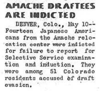 May 10, 1944, clipping from the Granada Pioneer