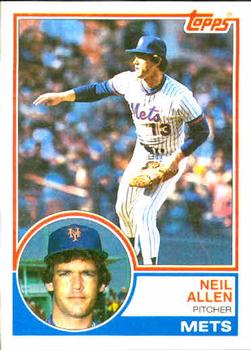 NEIL ALLEN New York Mets 1983 Majestic Cooperstown Home Baseball
