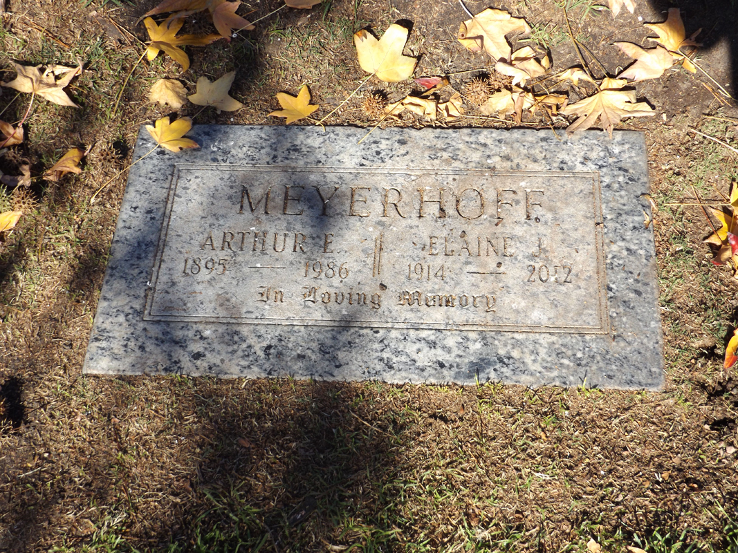 Arthur Meyerhoff grave marker