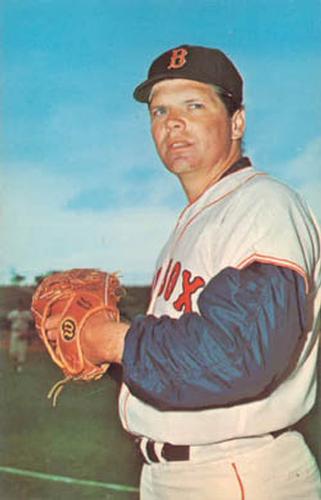 Tony Conigliaro Boston Red Sox Center fielder is greeted at home