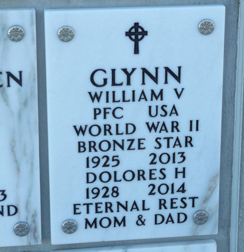 Bill Glynn grave marker