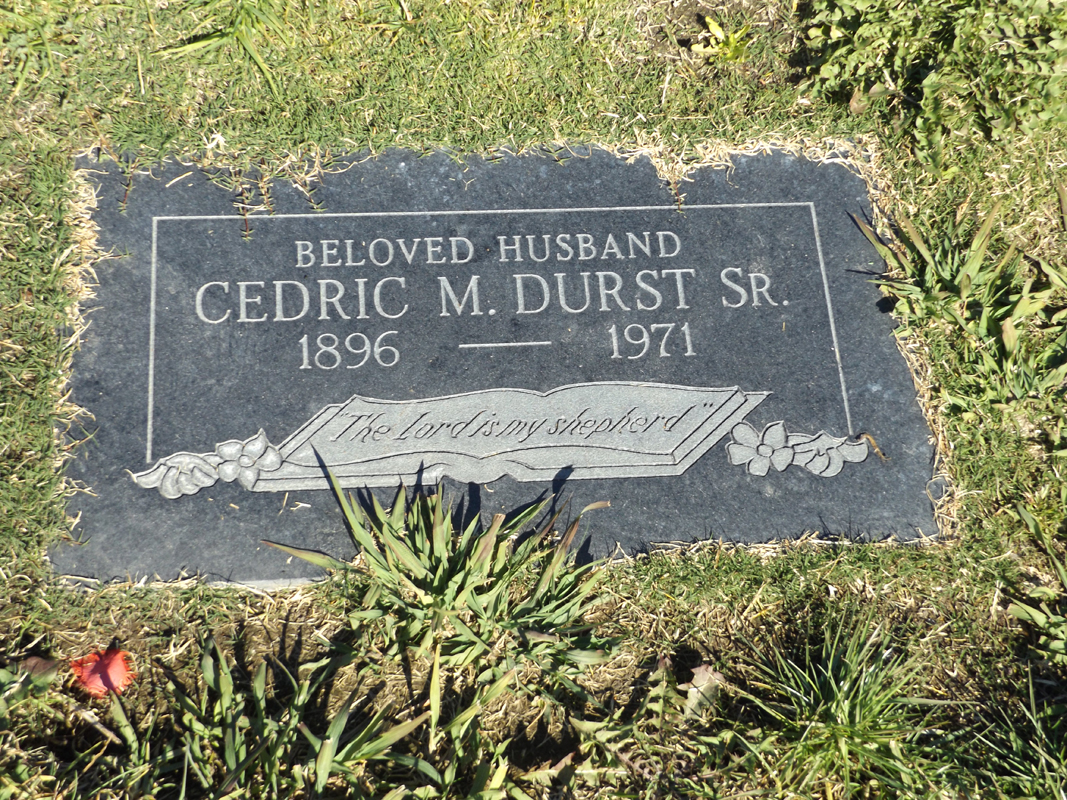 Cedric Durst grave marker