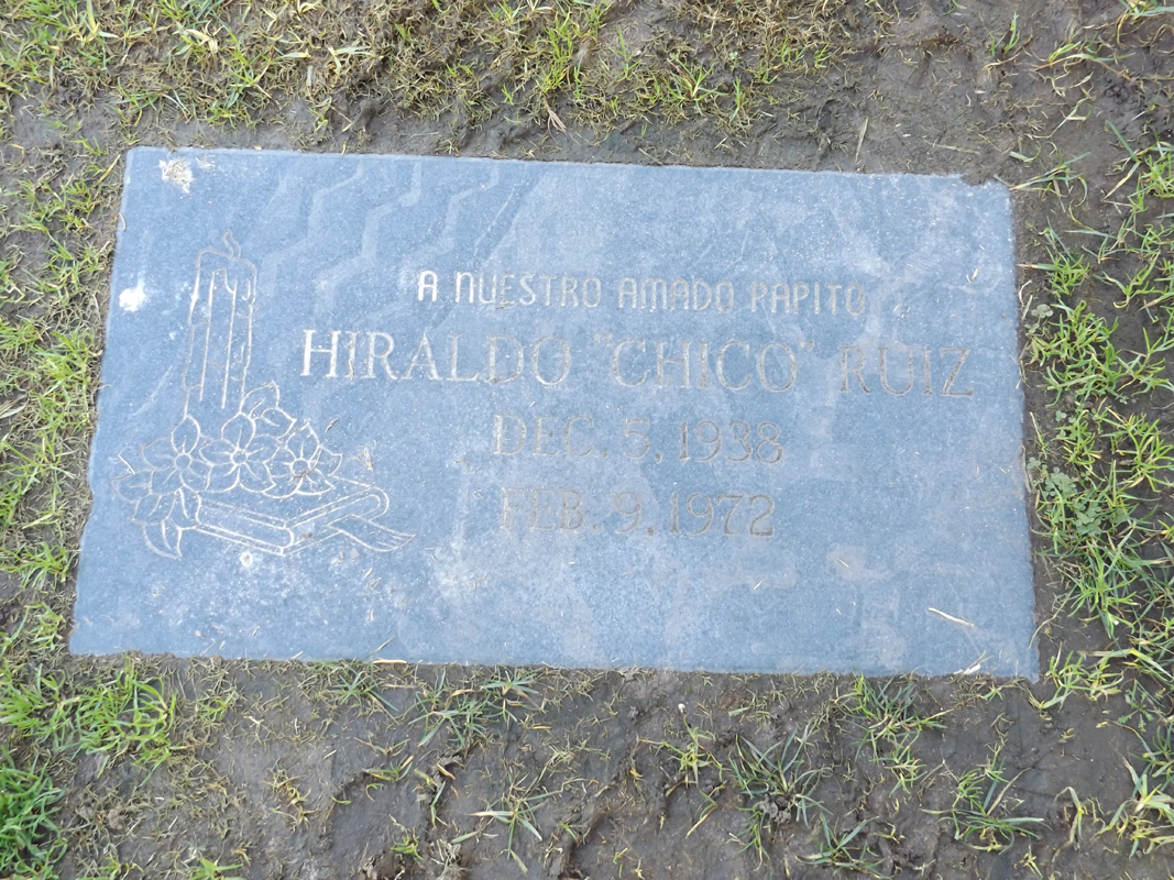 Chico Ruiz grave marker