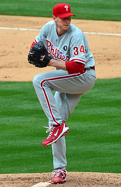 Roy Halladay Autographed 2010 NLDS No-Hitter Photo