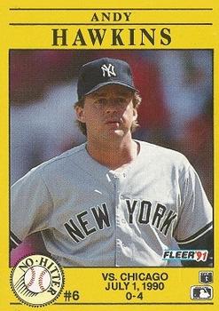 Andy Hawkins - Yankees #47 Score 1991 Baseball Trading Card