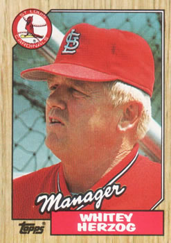 National Baseball Hall of Fame and Museum ⚾ on X: Whitey Herzog is 91  today! He won three pennants and the 1982 World Series with the @Cardinals  and compiled a 1,281-1,125 record