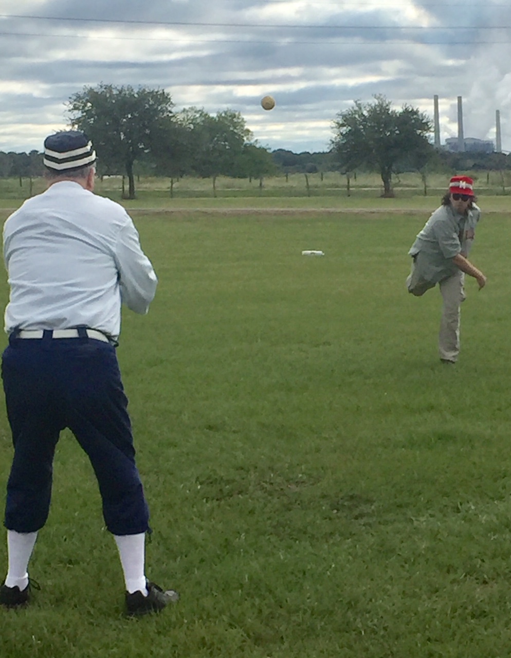 Casey McCurdy's first pitch