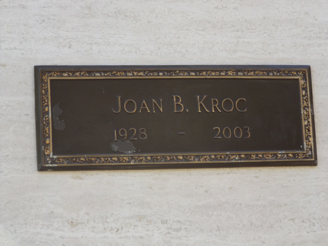 Joan Kroc grave marker