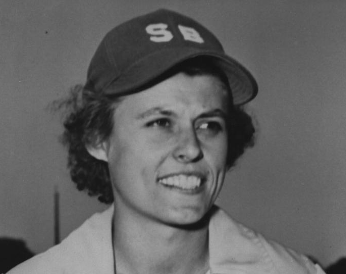 Rockford Peaches hat that was worn during the inaugural 1943 season through  1944. - All American Girls Professional Baseball League Players  Association