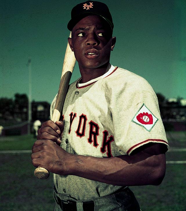 WILLIE MAYS  New York Giants 1951 Home Majestic Throwback