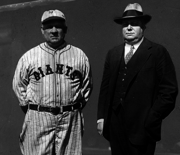Boston Braves /& New York Giants 1935 8/" x 10/" Photo Babe Ruth /& Mel Ott