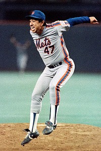 Mets pitcher Jesse Orosco celebrates winning Game 6 of the 1986 NL Championship Series against the Houston Astros (MLB.COM)