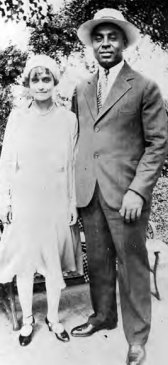 Oscar Charleston poses with his second wife, Jane Grace Blalock