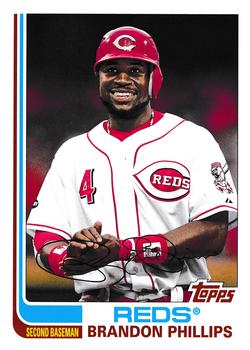 Brandon Phillips (4) throws to first base during the game between