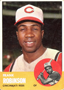 Jackie Robinson gives advice to Cincinnati Reds rookie Frank Robinson, 1956