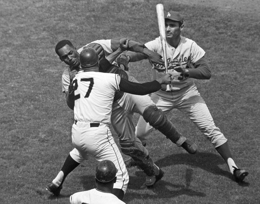 John Roseboro and Juan Marichal