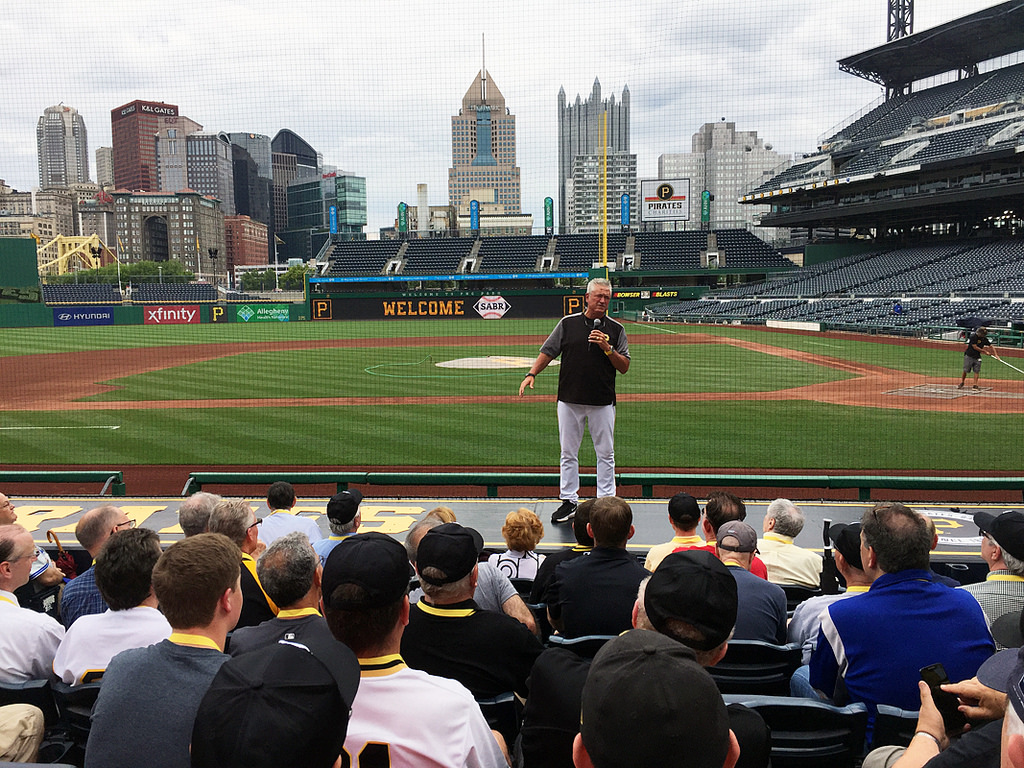 Pirates manager Clint Hurdle at SABR 48 in 2018