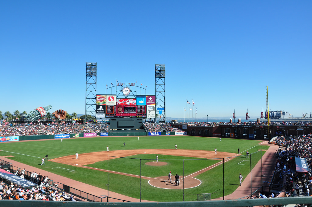 Statue of Juan Marichal during an MLB baseball game between the Los Angeles  Dodgers and the San Francisco Giants Sunday October 2, 2016 at the AT&T  Park in San Francisco Ca. The