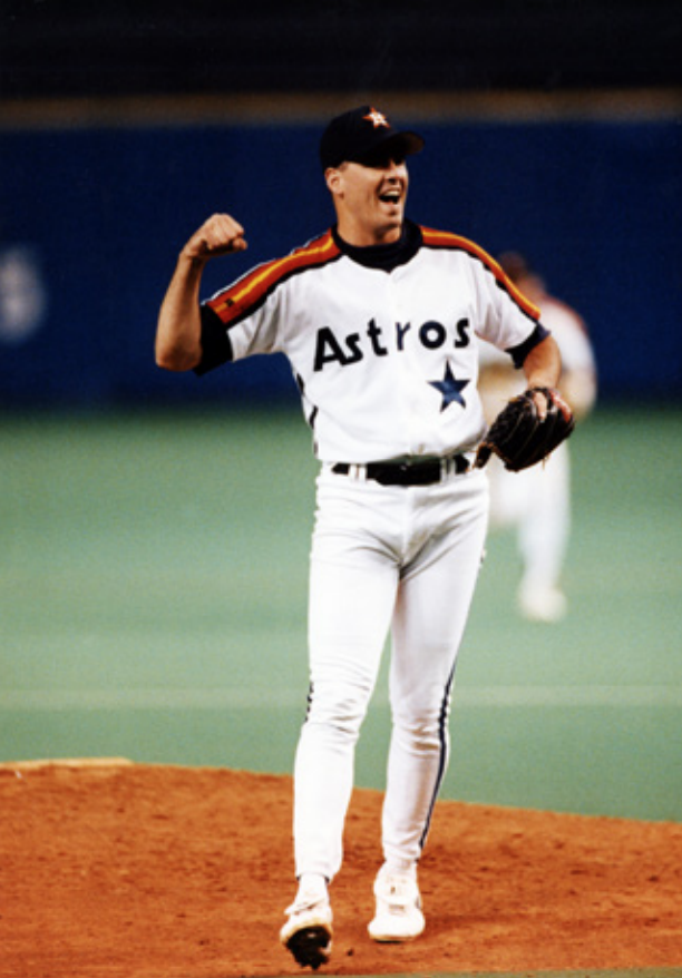 Ken Caminiti of the Houston Astros fields the ball during a 1992