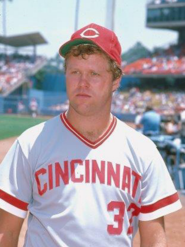 September 16, 1988: Reds' Tom Browning waits out rain delay and