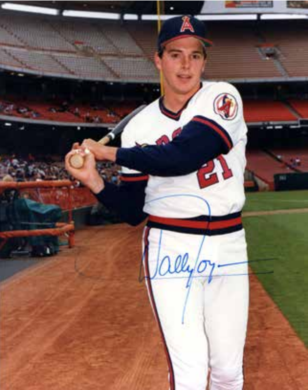 Wally Joyner 1989 California Angels Men's Cooperstown Grey