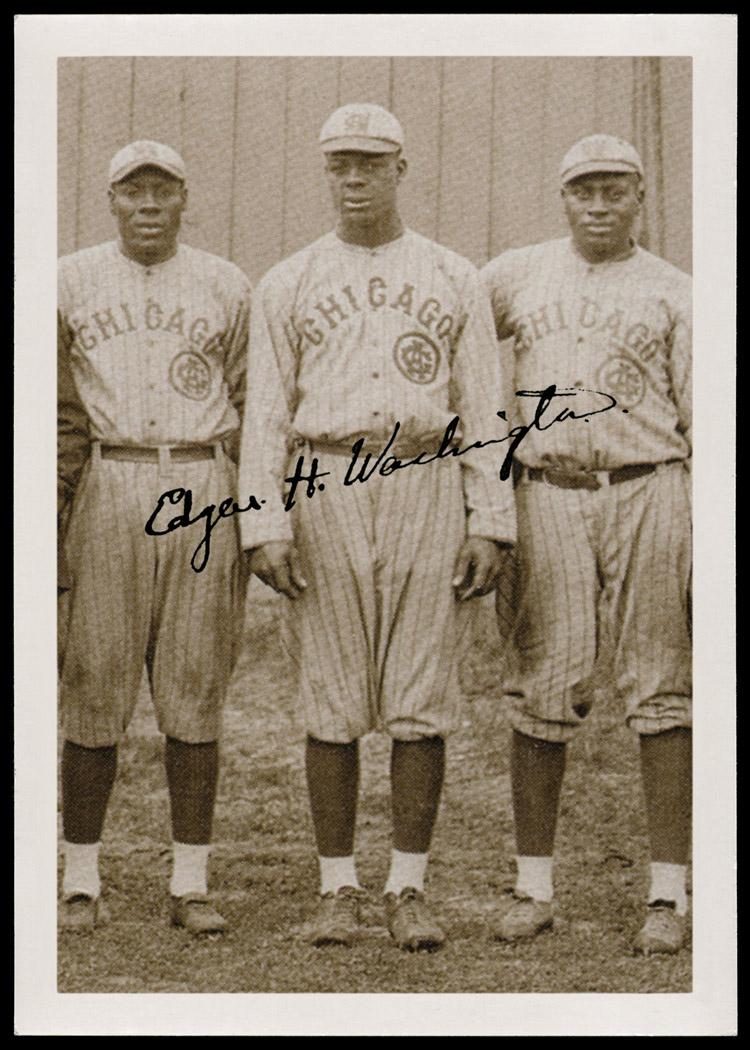 Edgar "Blue" Washington with the Chicago American Giants 