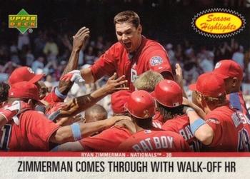 Ryan Zimmerman's first career walk-off home run came on June 18, 2006 (TRADING CARD DB)