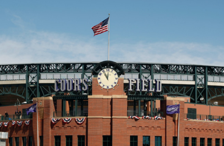 Coors Field outfield walls being raised