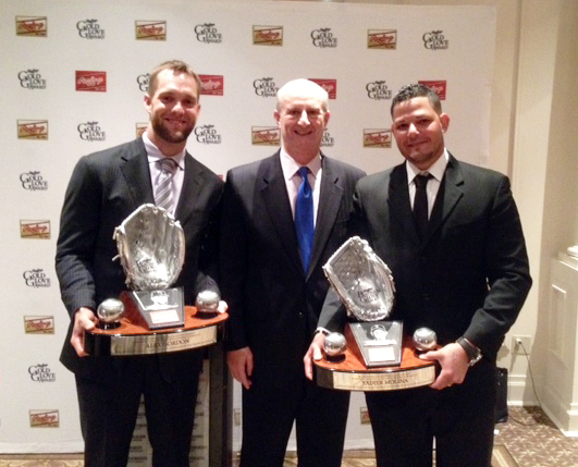 Molina adds Platinum Glove Award to collection