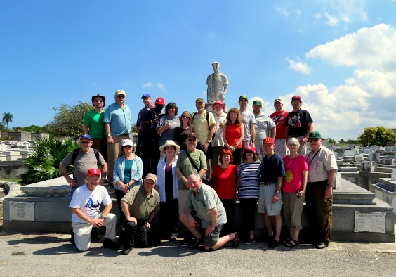 Group photo at Cementario de Cristobal Colon (Christopher Columbus) in Havana, Cuba.