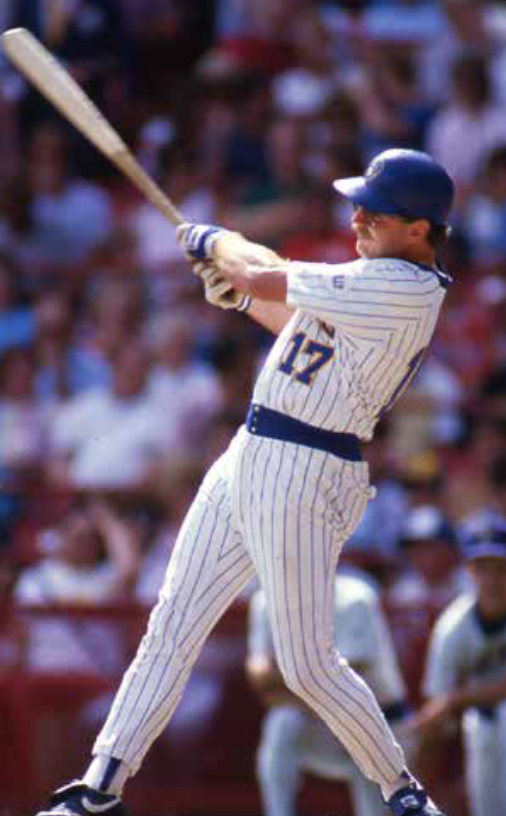 Jim Gantner surrounded by a couple HOFers. He didn't have the bat