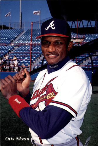 Otis Nixon  Atlanta braves baseball, Atlanta braves game, Braves baseball