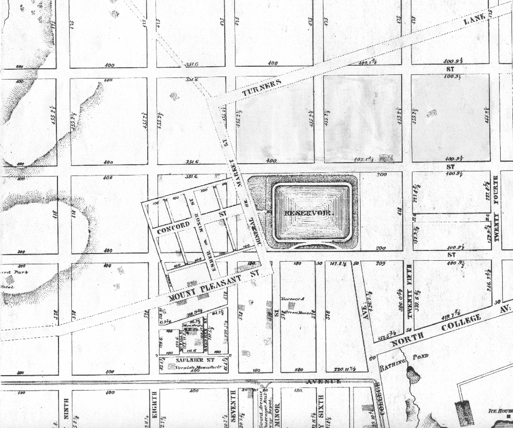 Philly Frankford Yellow Jackets Map of Stadium in Wissinoming circa 1920's